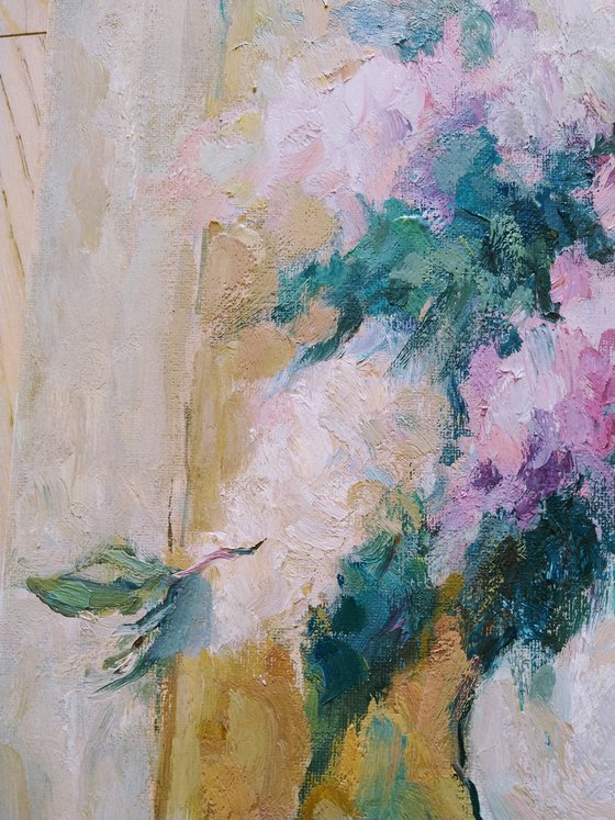 Lilac. Original oil painting.