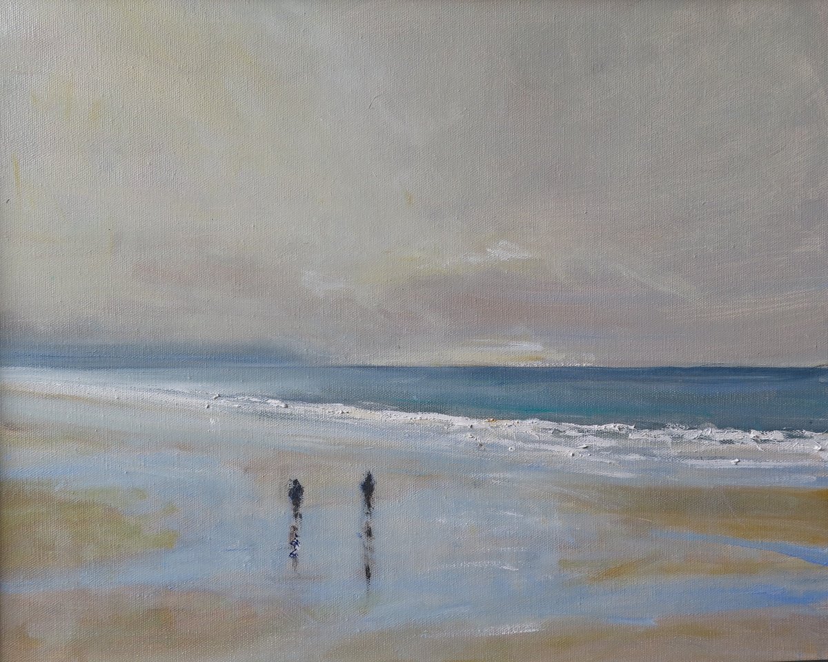 Impressionistic Landscape Oil Painting By Malcolm Ludvigsen, 23 X 19", Whitby, Sept 23, Original Artwork