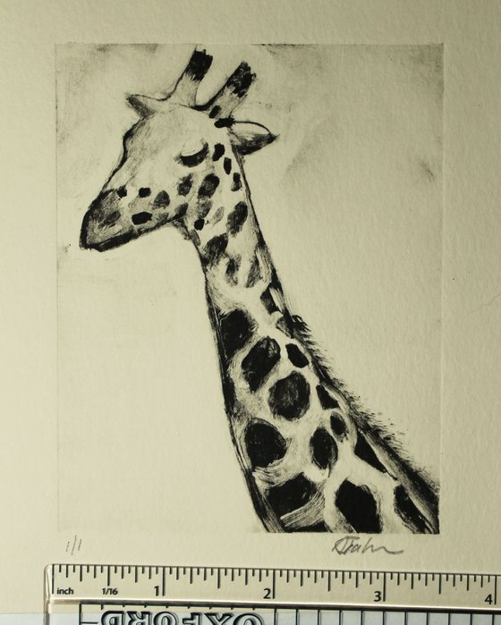 Study of a Giraffe 2 Monotype