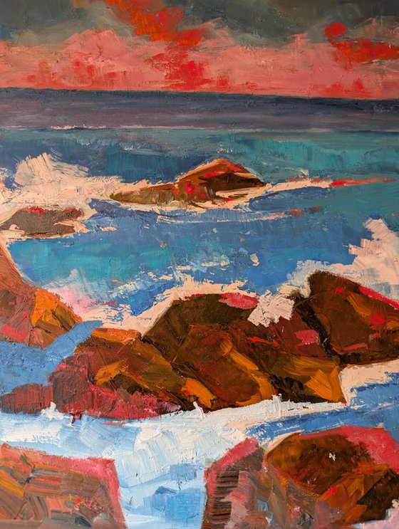The blue sea