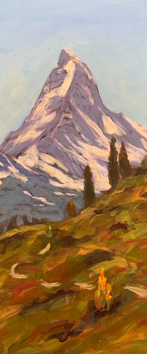 Hiking towards Matterhorn by Shelly Du