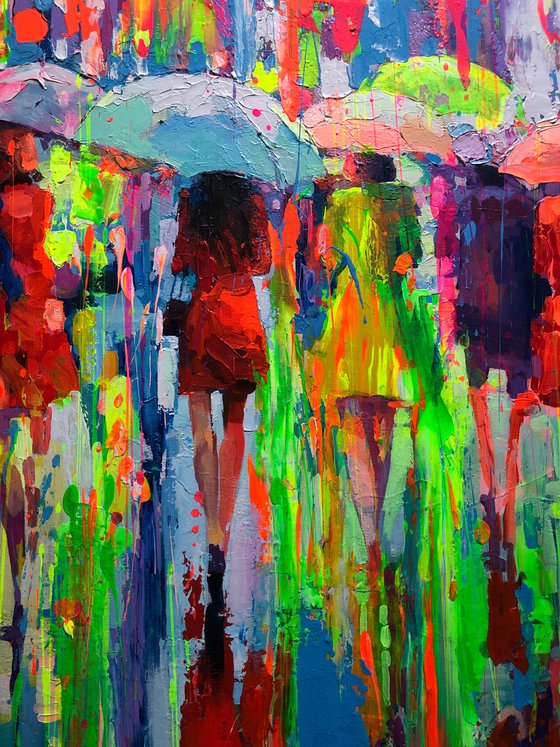 Colored rains.