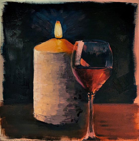 Candle and Wine