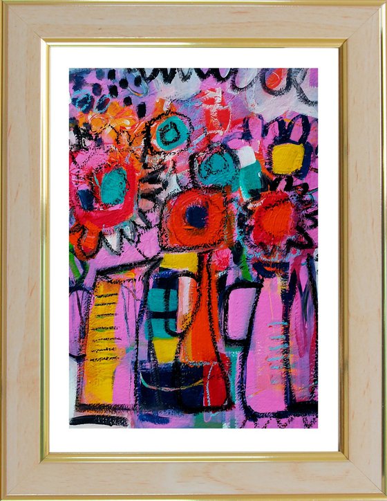 Still Life with Orange Vase II