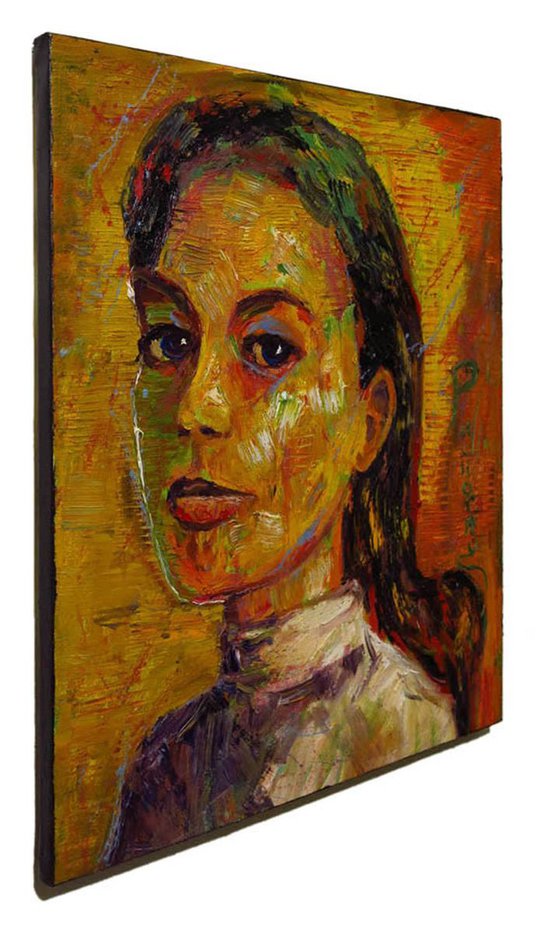 UNTITLED x1200 - Original oil painting female expressionism portrait