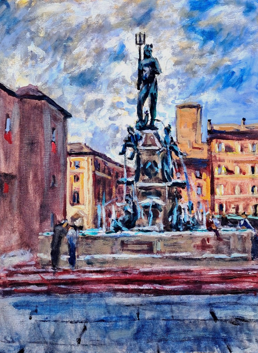 Poseidon Fountain By Dimitris Voyiazoglou, 17 X 20, Artwork For Sale On Artfinder