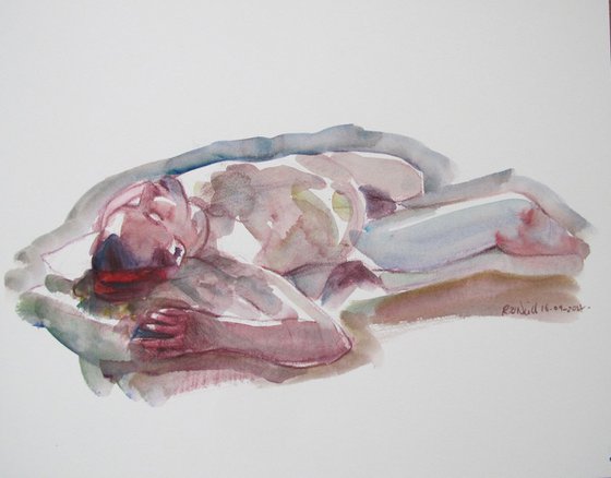 Reclining male nude