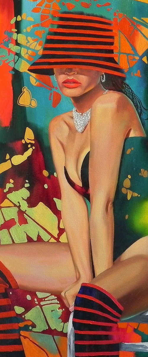 "Sunny day" Original painting Oil on canvas Home decor. by Mykhailo Novikov