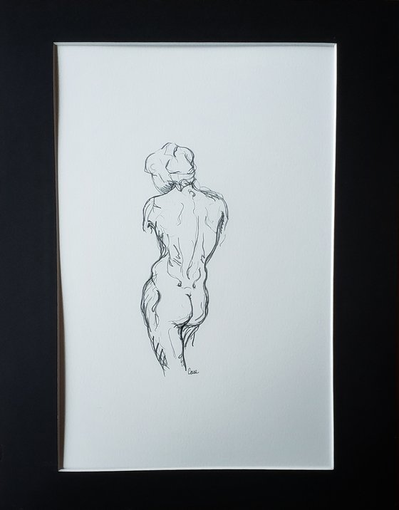 "Walking Away" - Figure - Female - Nude
