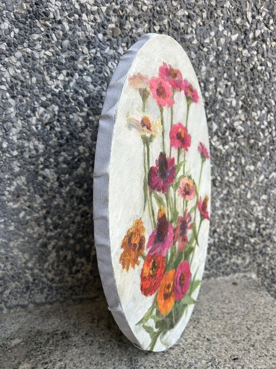 Flowers on white background