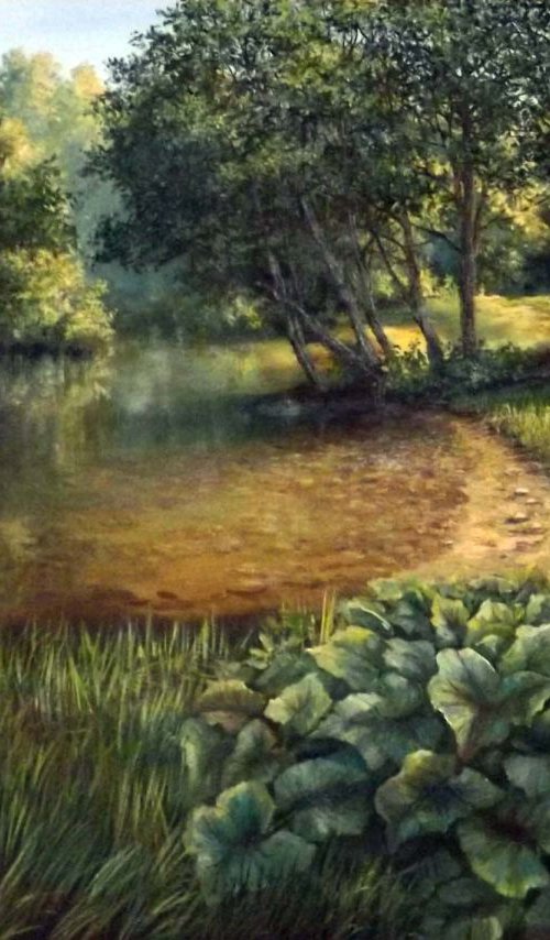 Forest River (Framed) by Oleg Riabchuk