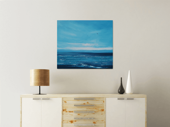 Only Blue - seascape, emotional, panoramic