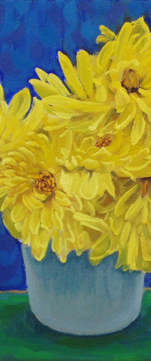 Yellow Chrysanthemums by Richard Gibson