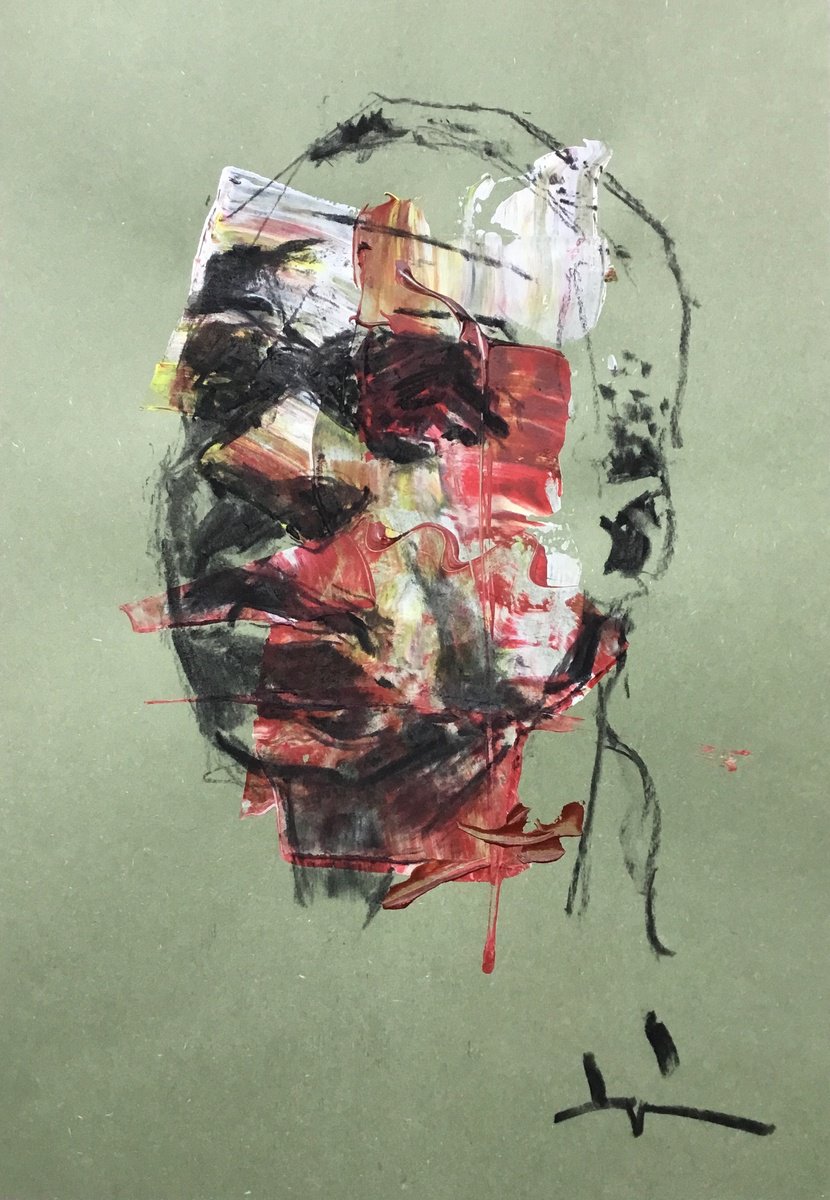 Expressive Charcoal Drawing , Kwas #2 By Dominique Deve, 8 X 11, Artwork For Sale On Artfinder