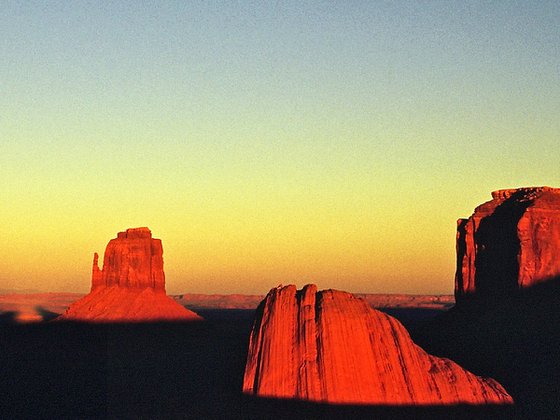 Sunset at Monument Valley