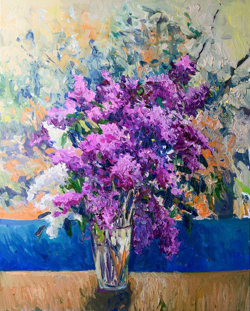 LIlacs in the balcony by Suren Nersisyan