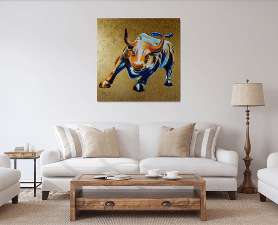 Charging Bull on Wall Street