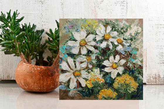 Field Daisies Painting