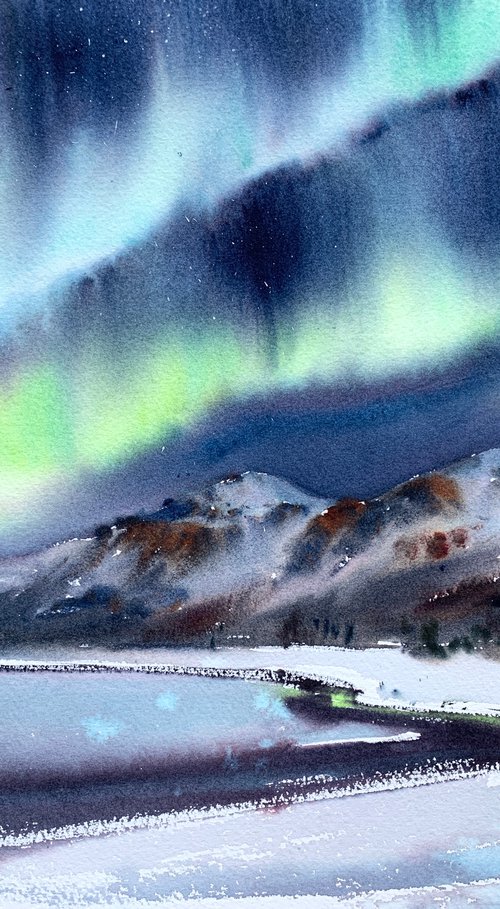 Aurora borealis #2 by Eugenia Gorbacheva