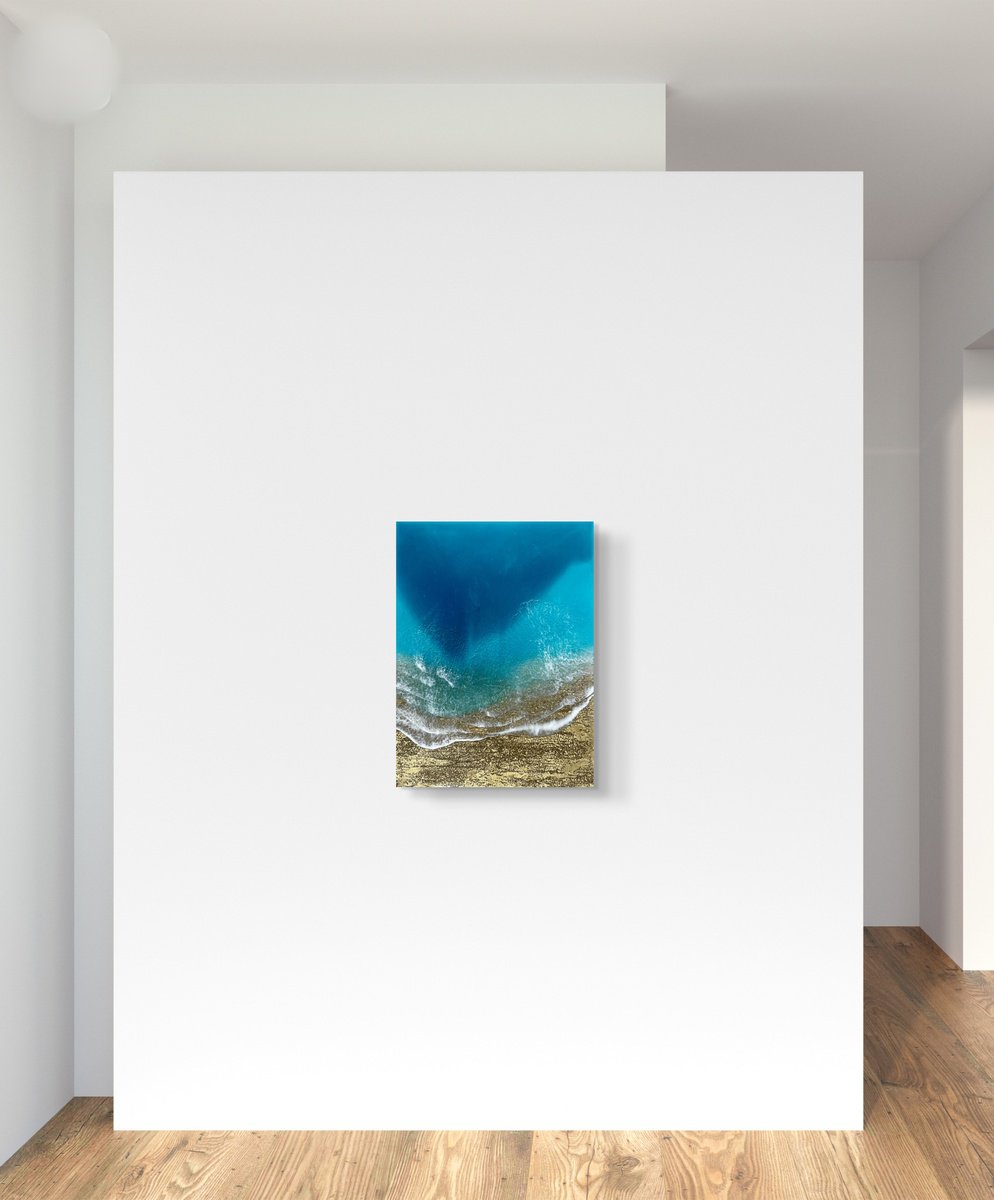 Organic Landscape Acrylic Painting By Ana Hefco, 18 X 24, Timeless Beauty, Original Artwork