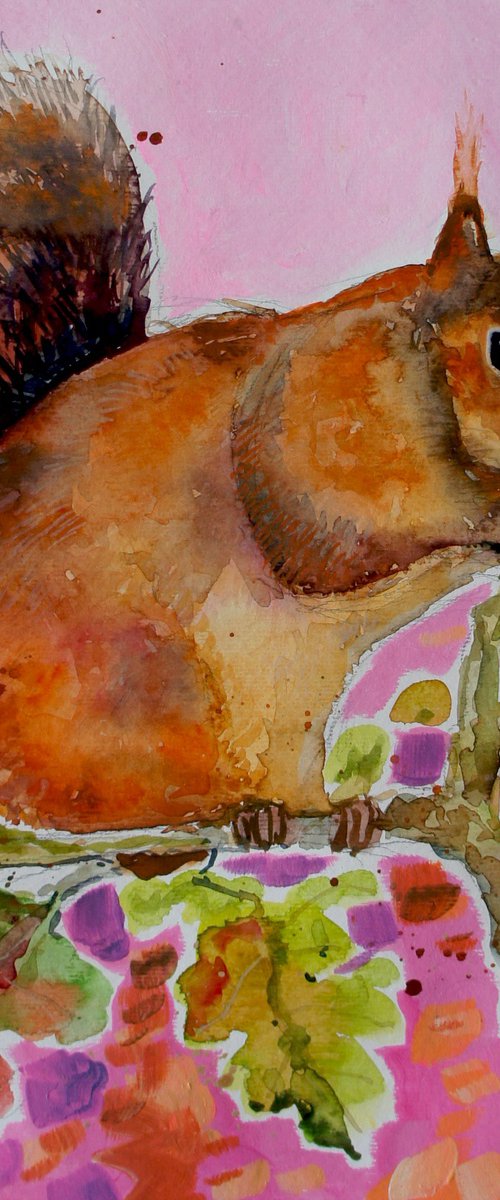 Red Squirrel by Julia  Rigby