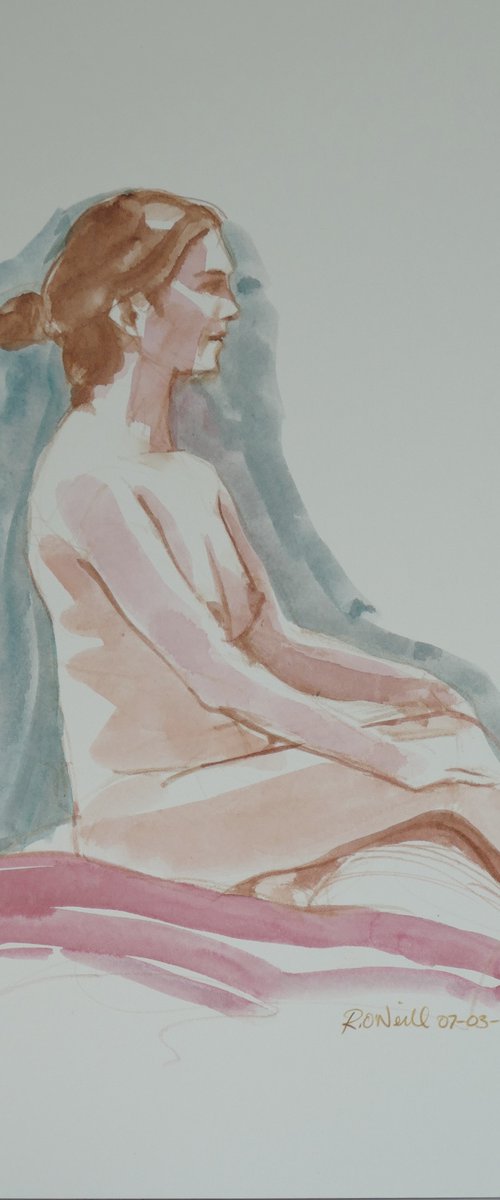 Seated female nude by Rory O’Neill