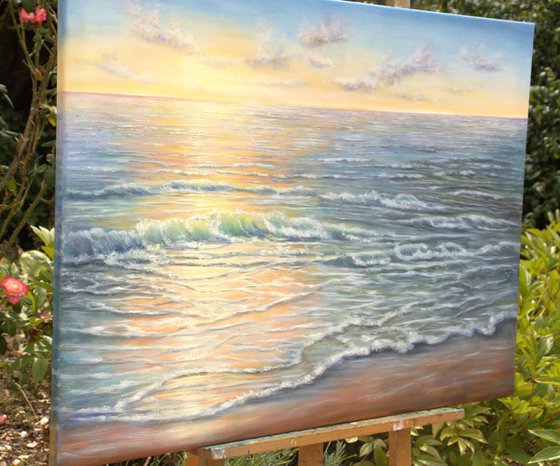 Light over the ocean