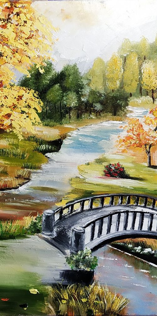 Autumn park by Nataliia Plakhotnyk