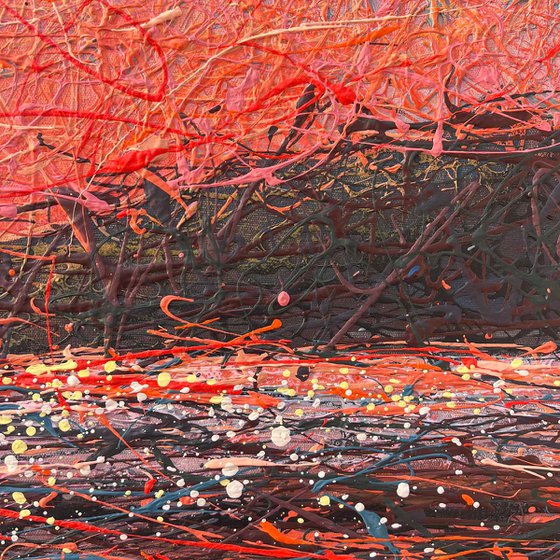 Scarlet Dreams- triptych