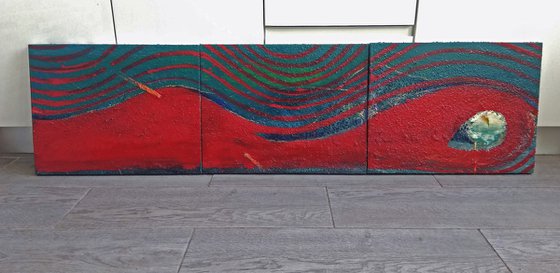 "The moon" polyptych