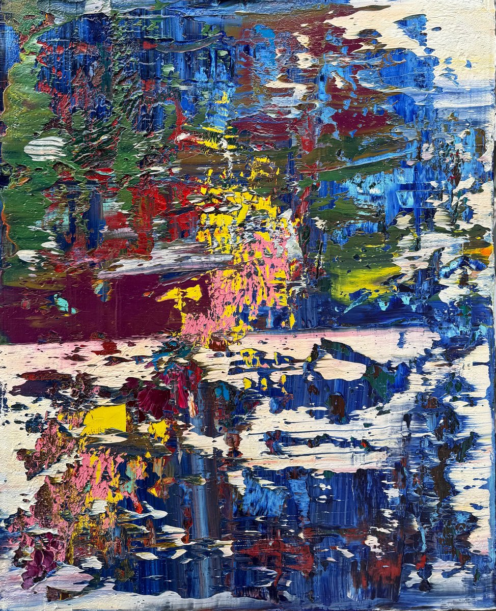 Abstract Oil Painting By Svitlana Andriichenko, 24 X 30", Where The Colors Are Silent, Original Artwork