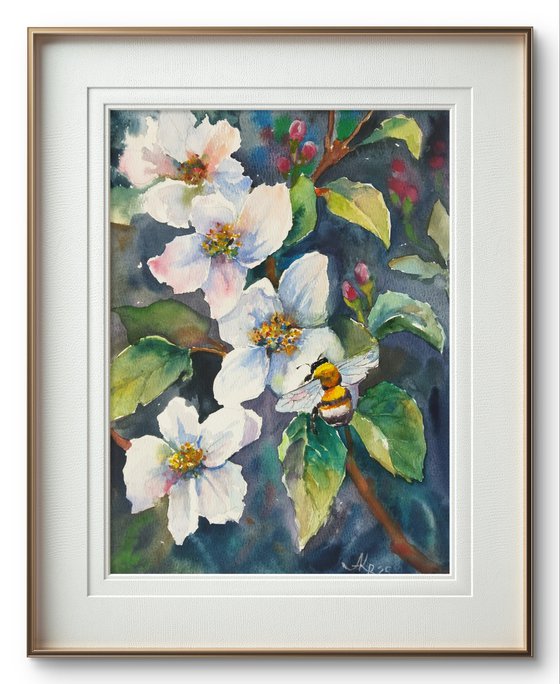 Spring tree blossoms