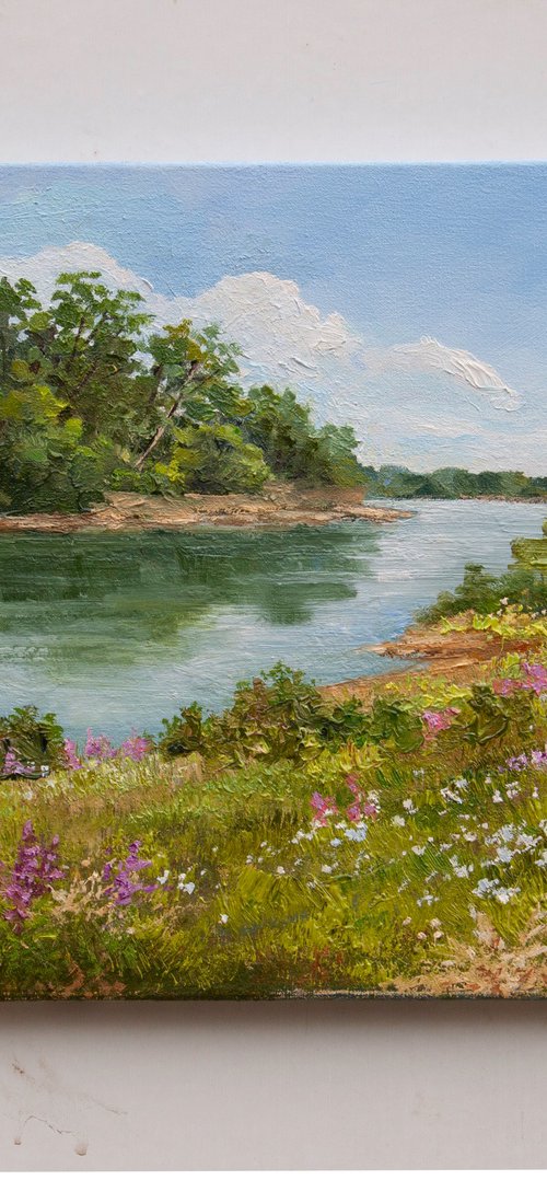 River landscape. by Tetiana Vysochynska