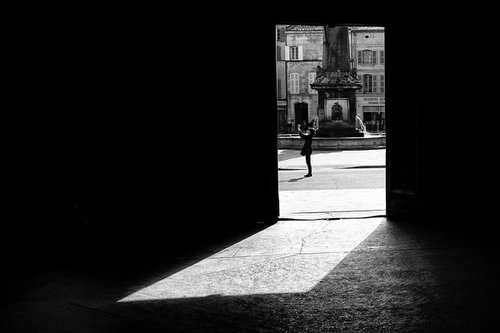 a photographer in Arles by Christian  Schwarz