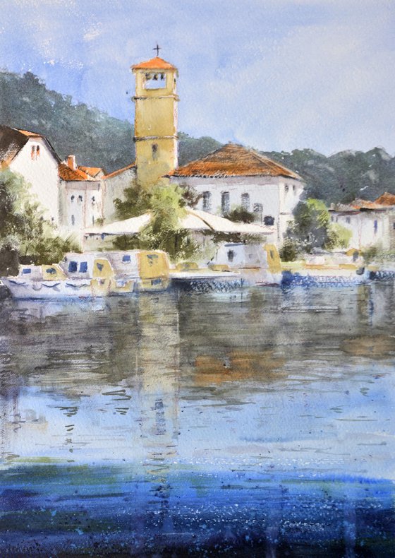 Veli Iž Adriatic island Croatia 25x36 cm 2023