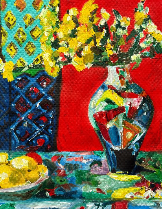 STILL LIFE WITH YELLOW FLOWERS