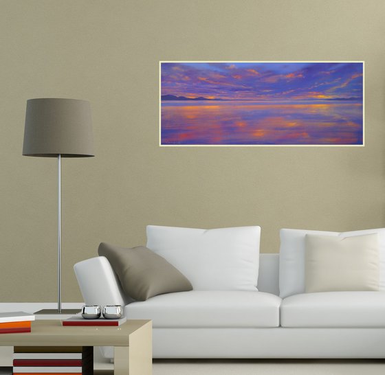 SUNSET SEA X. 100x42cm