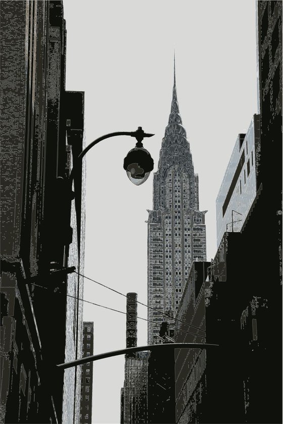 The Chrysler Building NY B&W