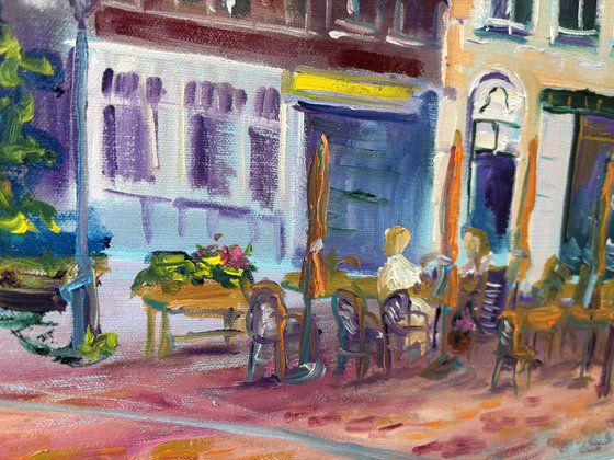 Dutch Town Life: Coevorden Street Cafe