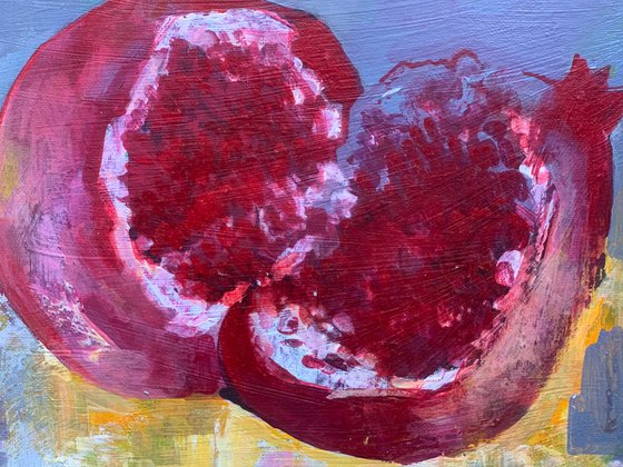 Pomegranate still life