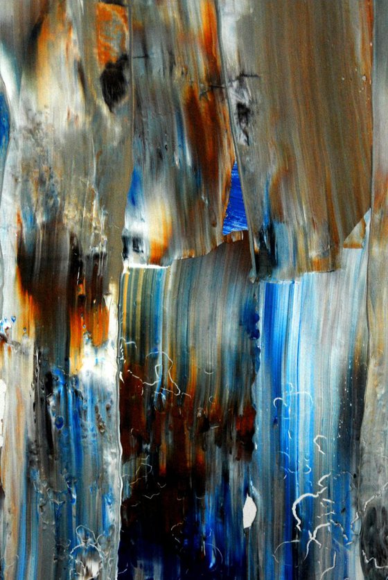 Abstract on wood 30