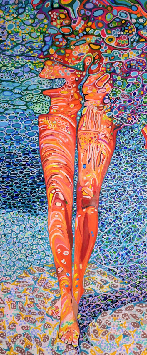 Underwater / 160 x 107 x 0.1 cm by Alexandra Djokic