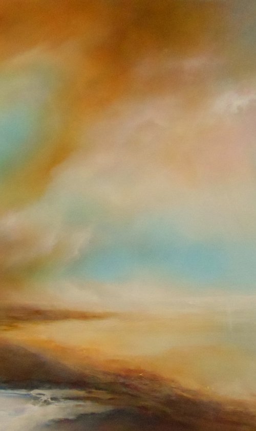 SHINING THROUGH (Abstract Impressionism) by Gillian Luff