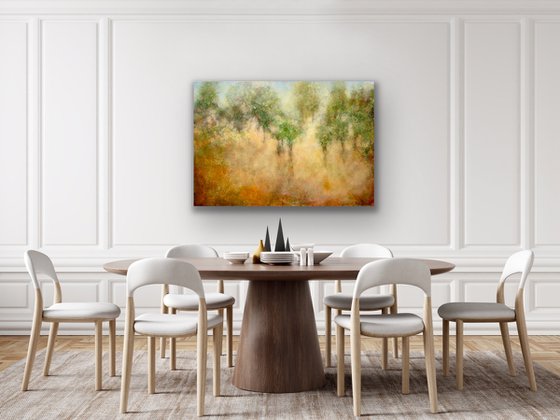 Forest of golden rays