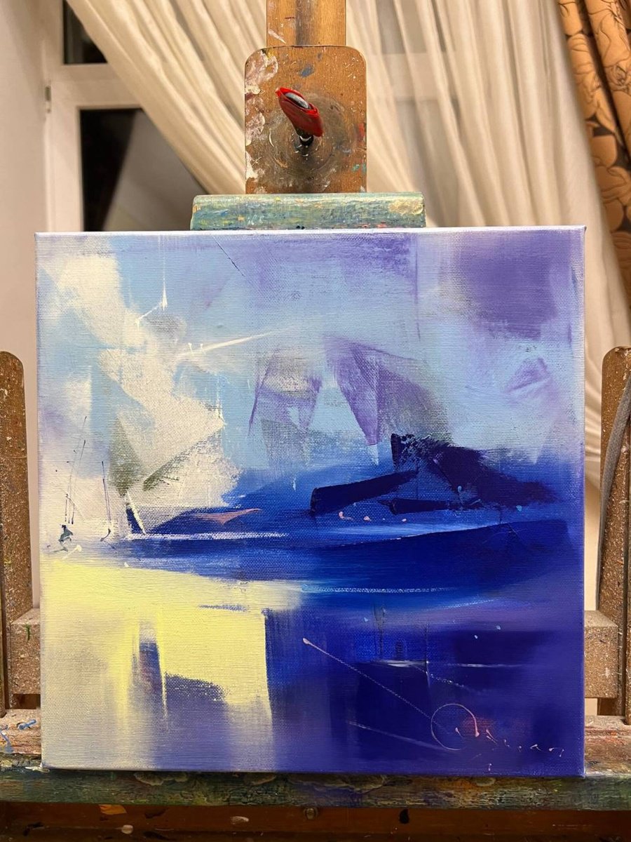 Landscape Oil Painting By Arman Allakhverdian, 12 X 12, Lolyan Beauty, Original Artwork