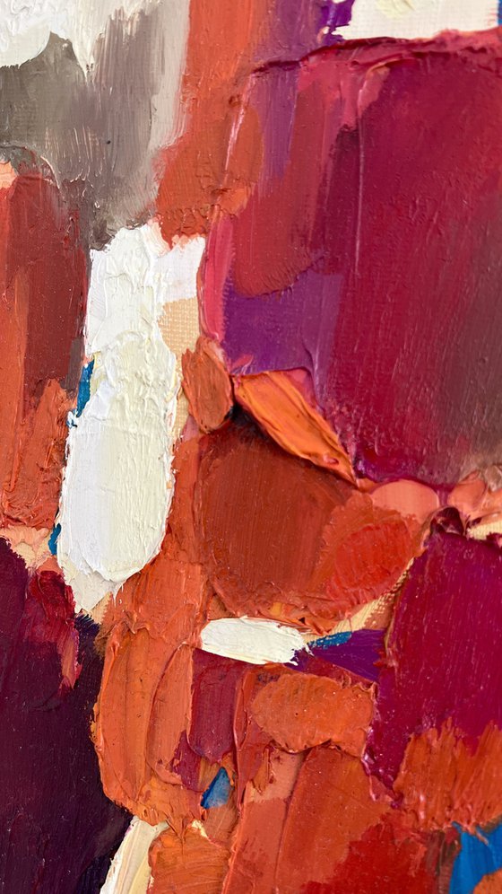 From Bottom to Top/ Oil abstract painting