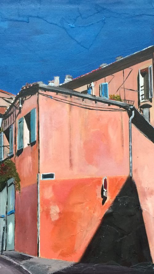 Blue Sky, Orange House by Andrew  Reid Wildman
