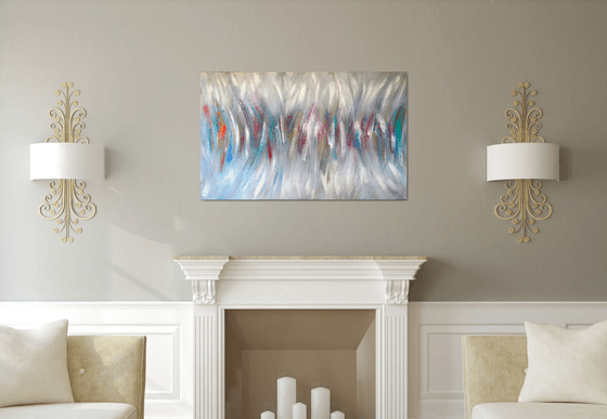 The Place - Abstract Original Painting On XXL Deep Edge Canvas Ready To Hang