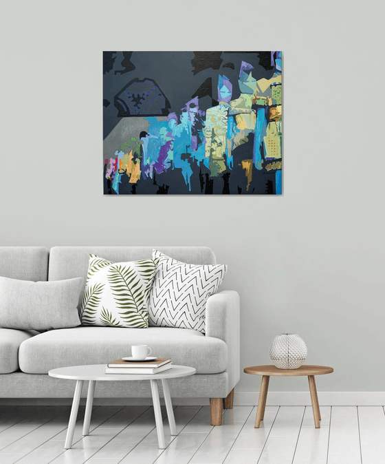 TRANCE, FASHION SHOW | ORIGINAL ACRYLIC PAINTING ON CANVAS