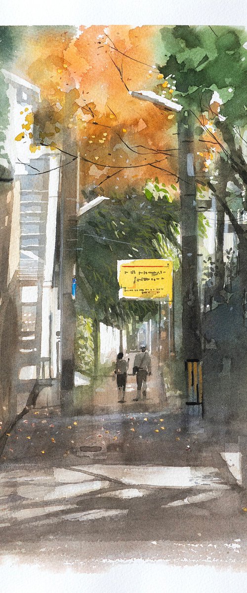 Sunlit Alley in Kobe Kitano・Dappled Light by Masato Watanabe